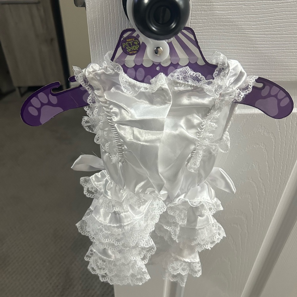 50% off original listed price White Lace Pet Dress